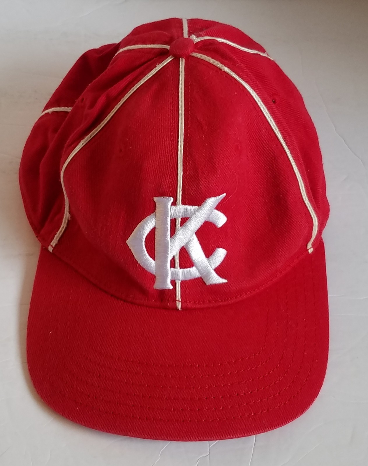 Kansas City Monarchs Red And White Stadium Giveaway Pepsi Hat Strap Back