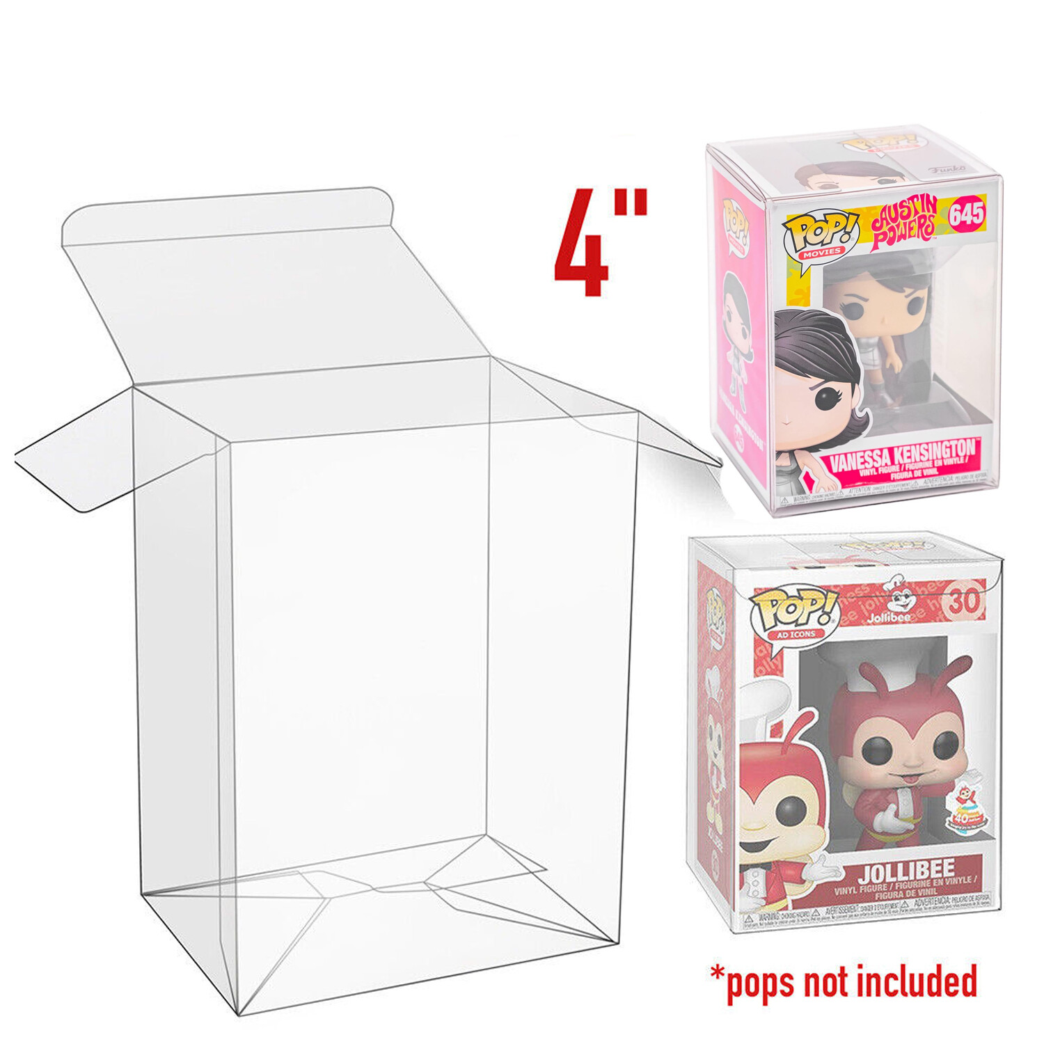 1PC Display Protectors Collectibles Case For Funko Pops 4″ inch Vinyl Figures