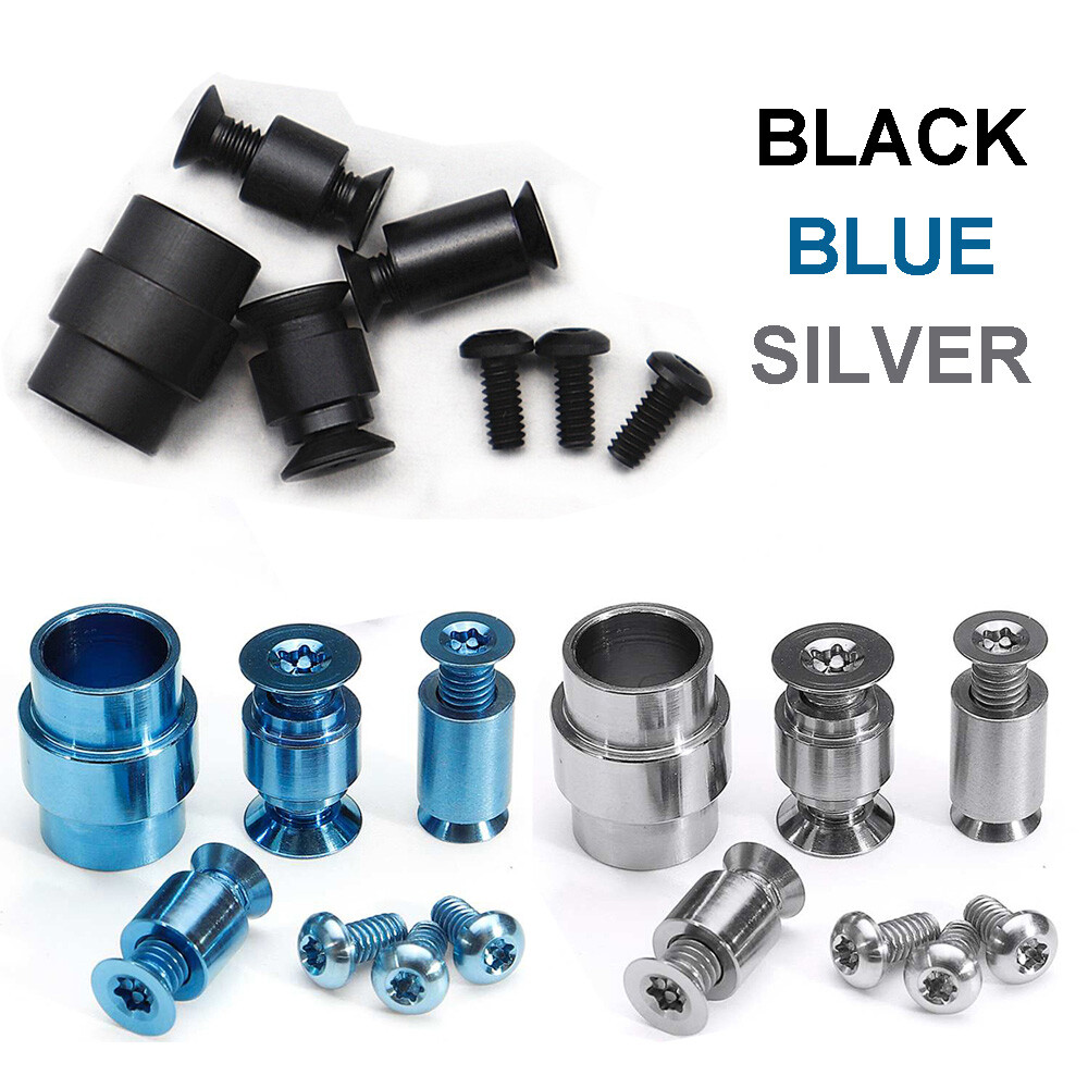 Black Blue Titanium Screw, Pivot, & Lanyard kit for Spyderco Paramilitary 2 EL