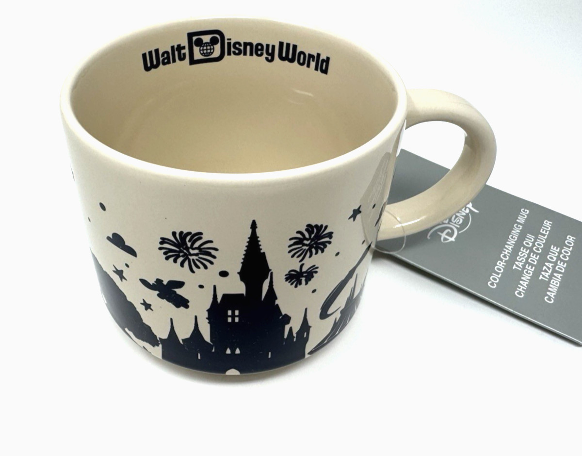Walt Disney Parks Color Changing Mug Icons Castle Spaceship Earth Epcot WDW NEW