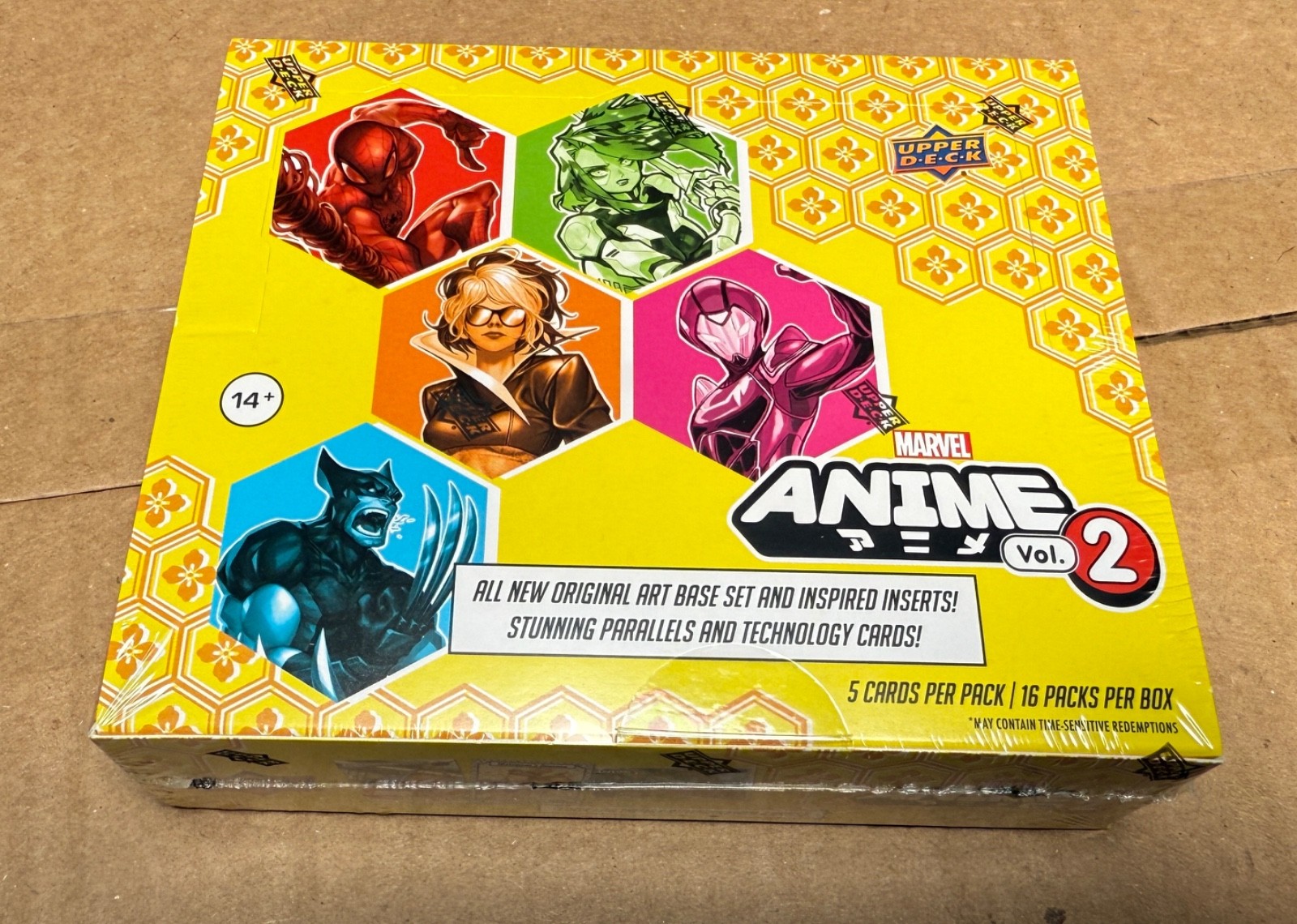 2023 Upper Deck Marvel Anime Vol 2 HOBBY BOX Factory Sealed 16 Packs