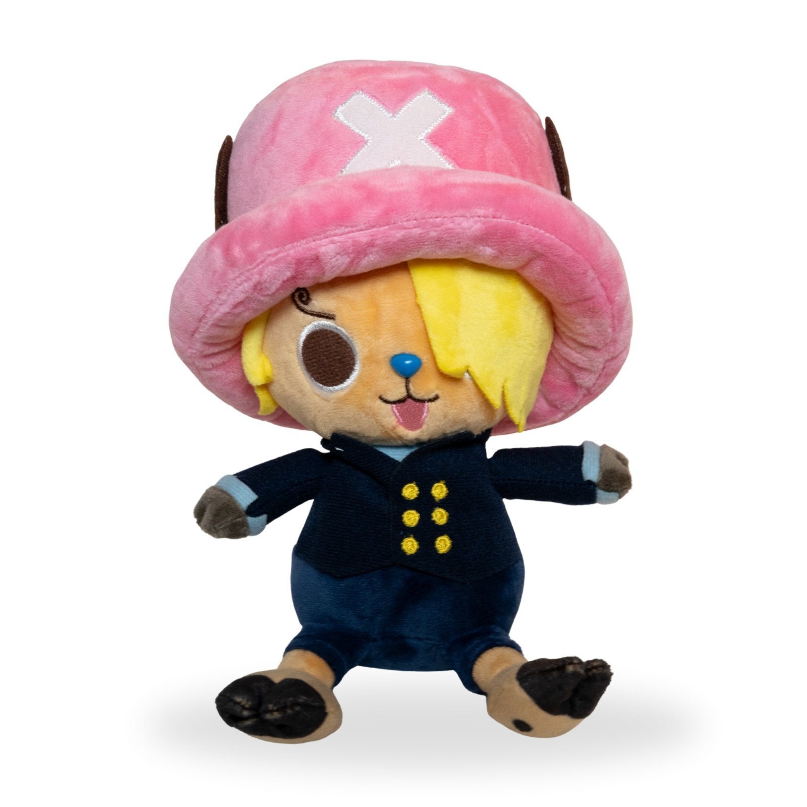 One Piece Tony Tony Chopper Sanji Cosplay Plush Toy 9″ Pink Hat Anime Plushie