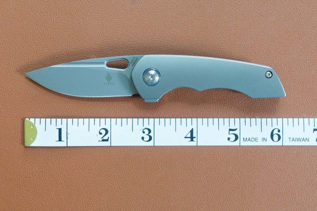 Kizer Microlith rare discontinued flipper knife S35VN blade titanium handle