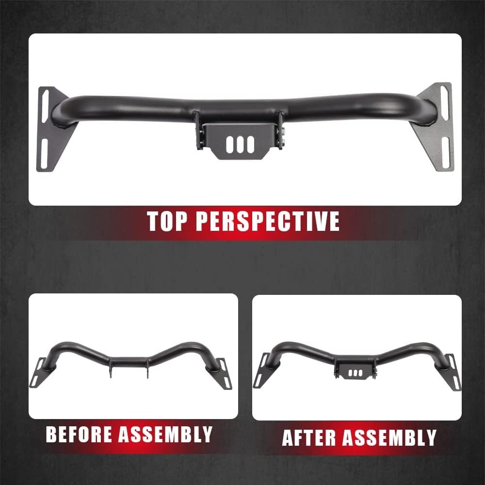 Adjustable Transmission Crossmember with Black Powder Coating Fit for 1963-1987
