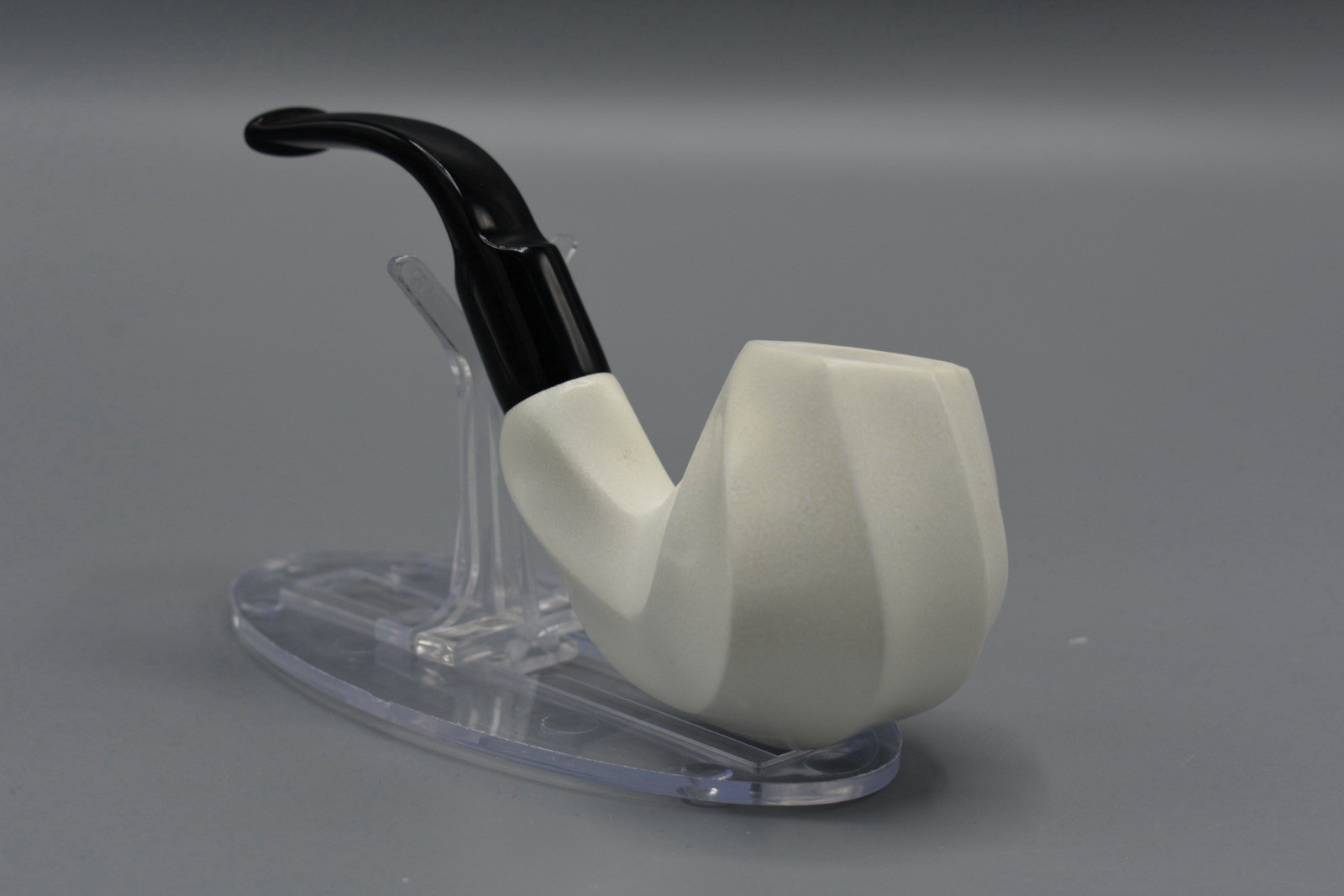 Spiral Brandy Shape Pipe By ALI new-block Meerschaum Handmade W Case#1517