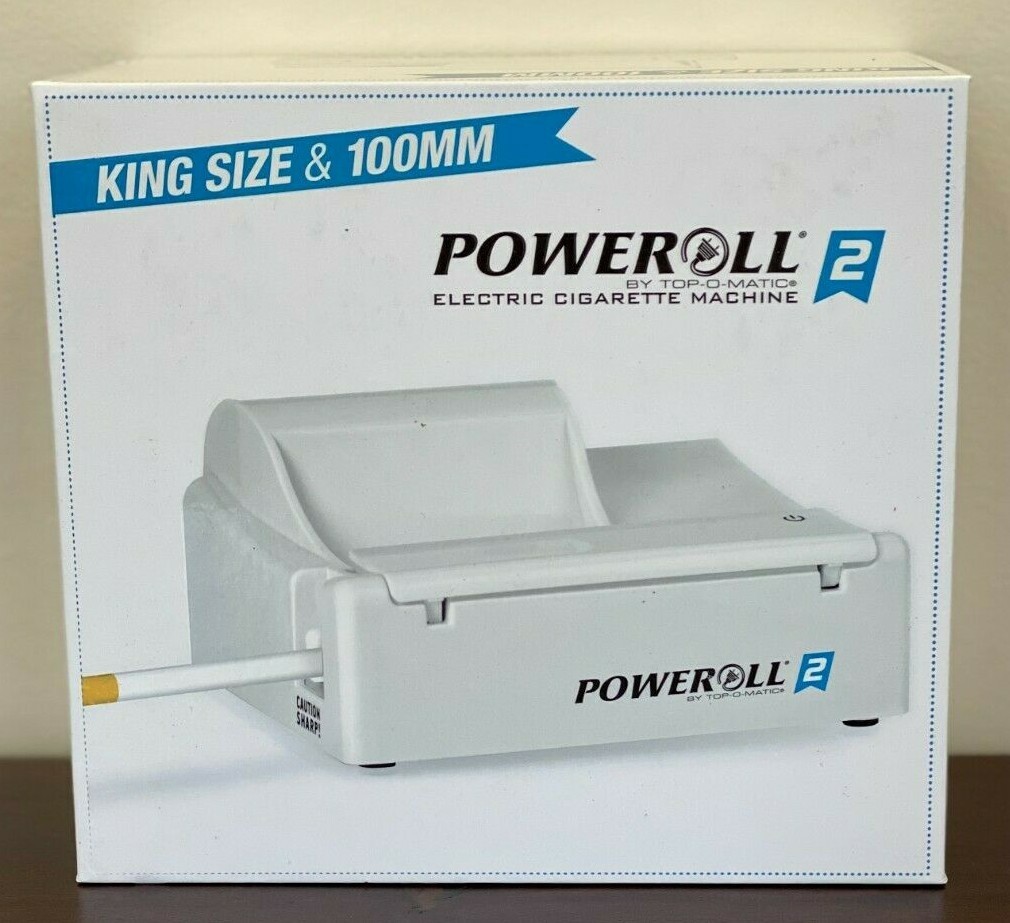 POWEROLL 2 Top-O-Matic Electric Cigarette Machine – King Size & 100mm NEW