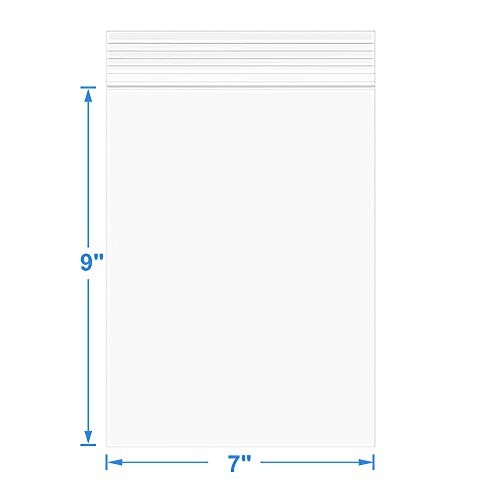 20 Pack 7″x9″ Thick 4 Mil Clear Zip Poly Bags Heavy 7″x9″
