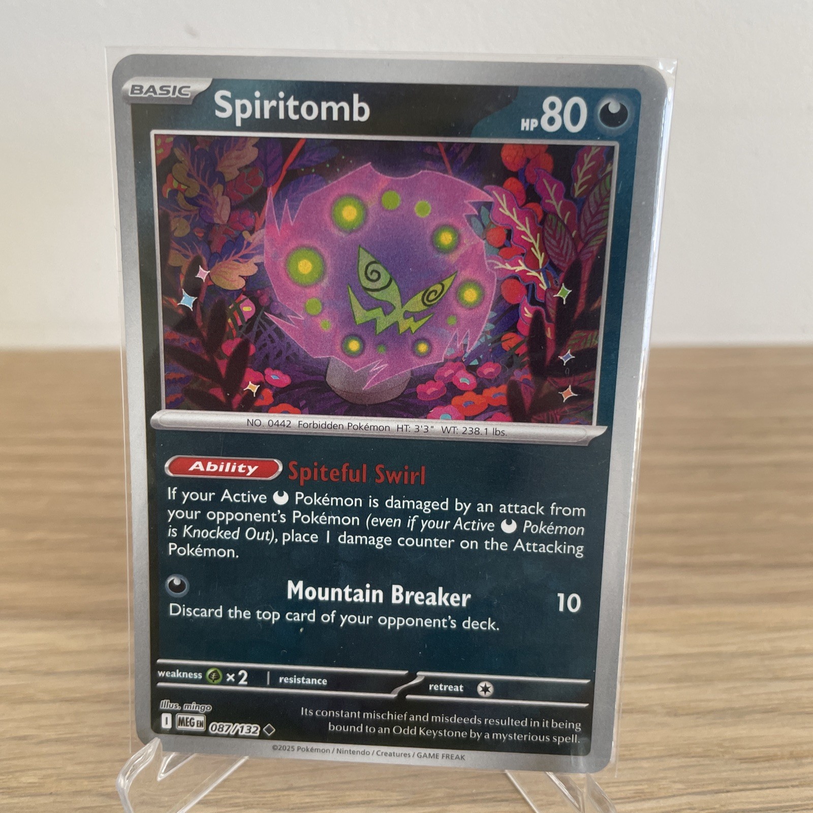 Spiritomb (Reverse) – MEG 087/132 – U NM / Mint ME01: Mega Evolution Single
