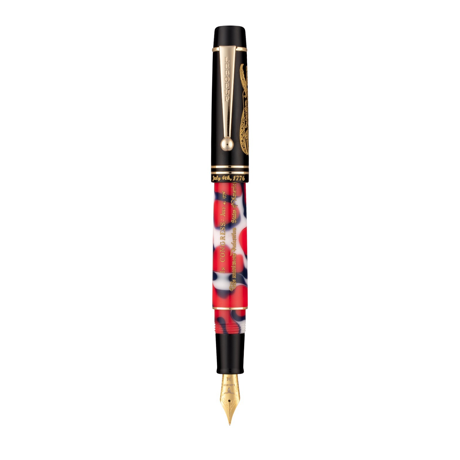 New LeBoeuf Declaration of Independence 250th Anniversary LE Fountain Pen F,M,B