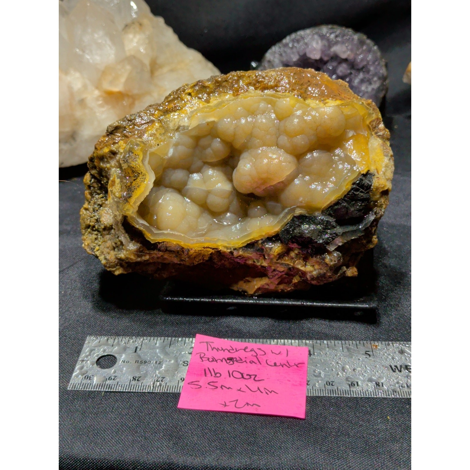 Thunder Egg Yellow Botryoidal Specimen Natural Form (1lb 10oz)