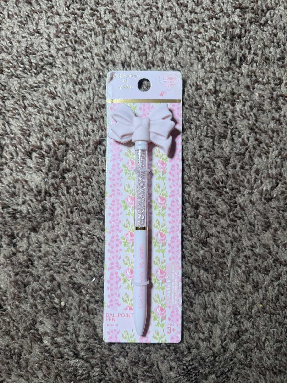 LoveShackFancy x Target – Yoobi Bow Pen Pink