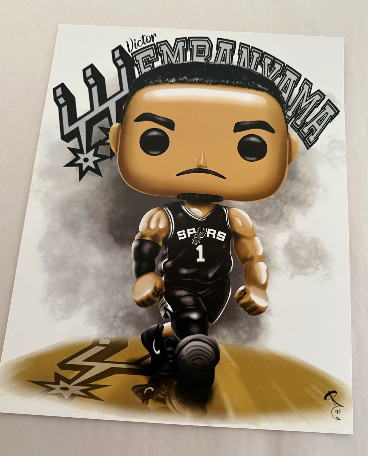Victor Wembanyama Wemby San Antonio Spurs NBA Basketball funko Style Print