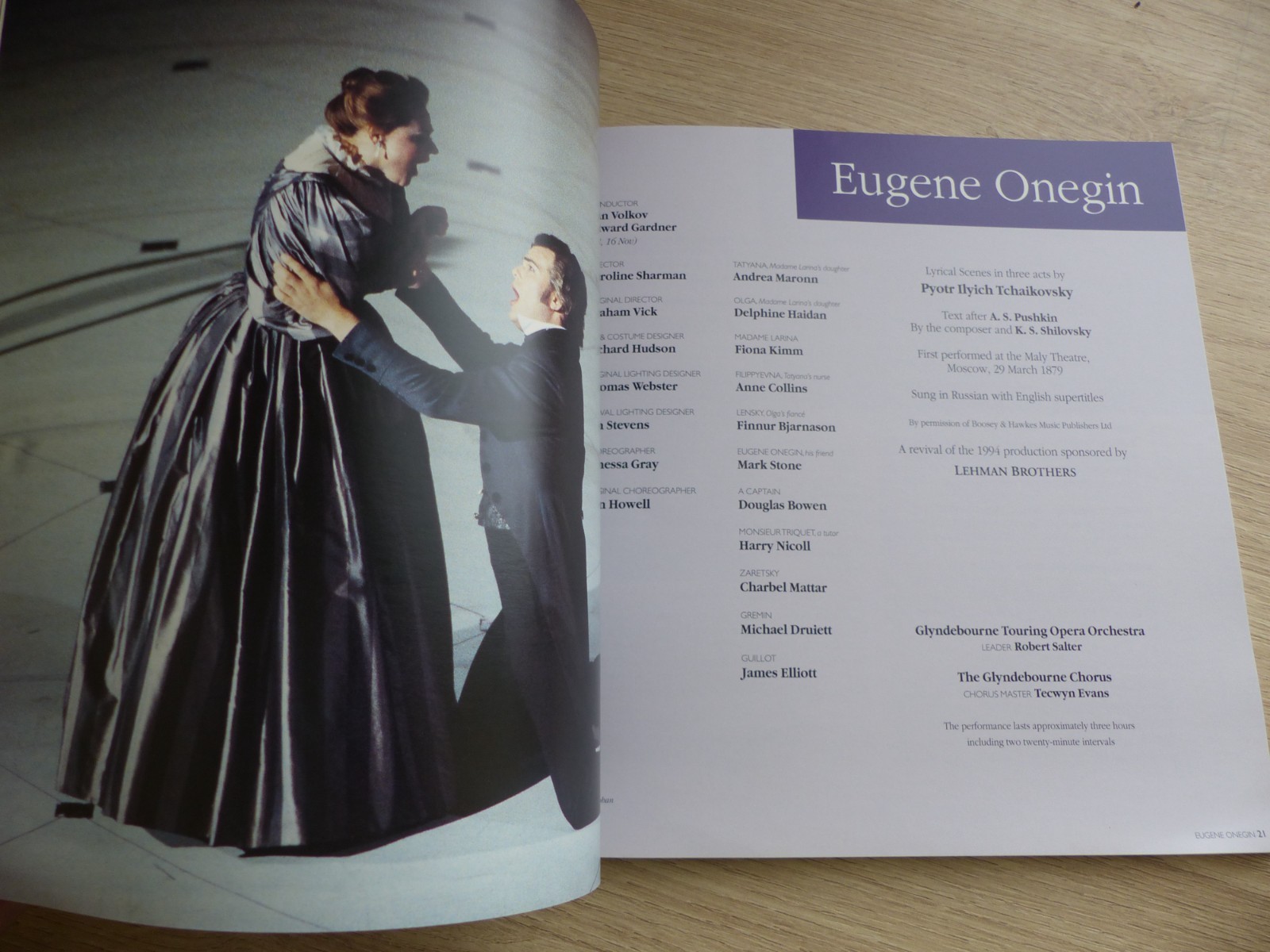 Glyndebourne Touring Opera Programmes Bundle – 1998, 2002 & 2011 Seasons