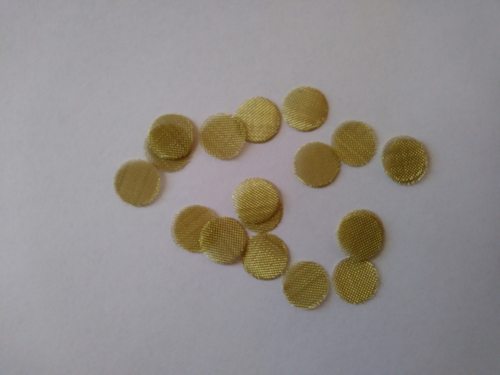 25 brass metal pipe screens 1/2 inch 12 mm heavy duty