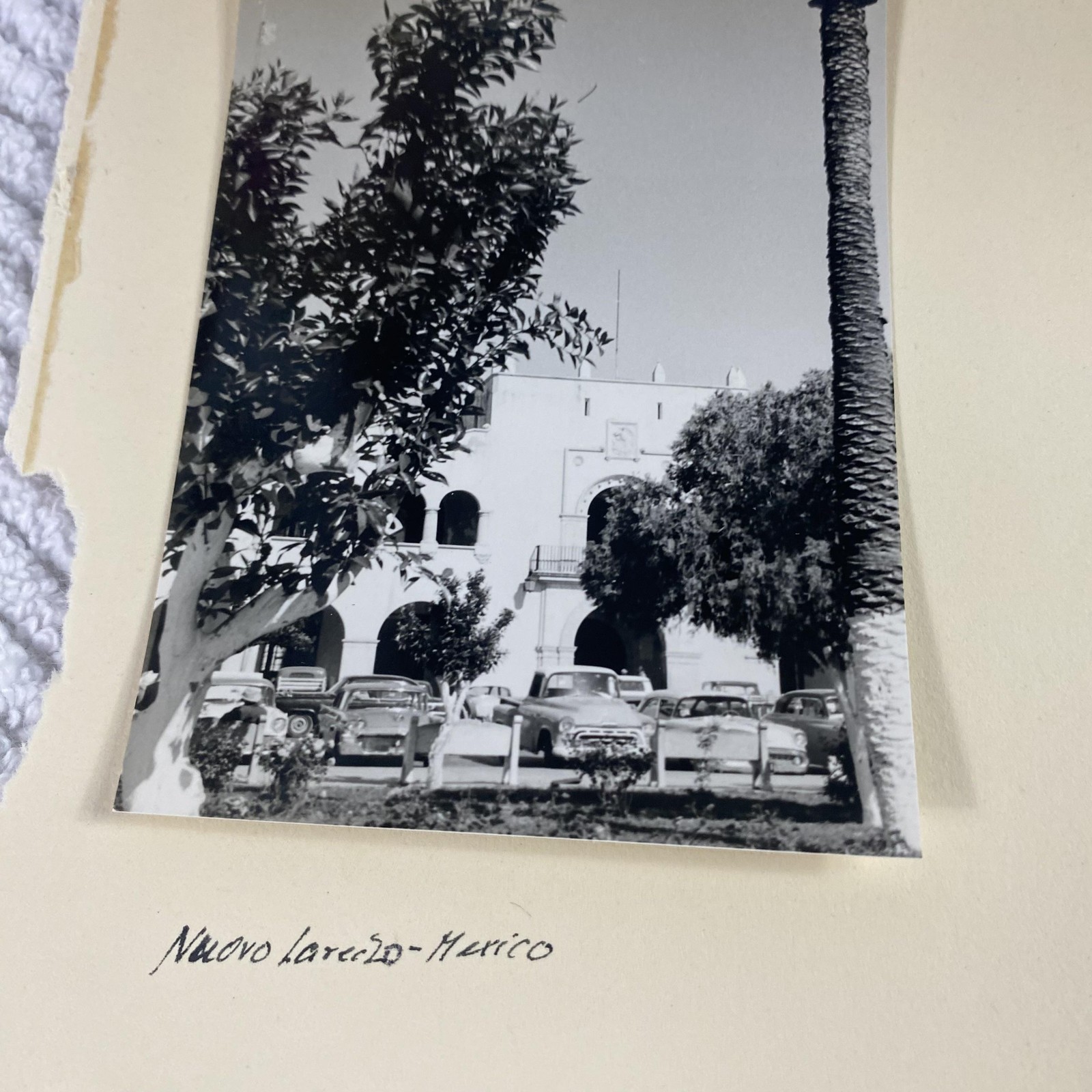 Vintage 1950s Nuevo Laredo Mexico Street Scene Photo Lot B&W Coca Cola Car