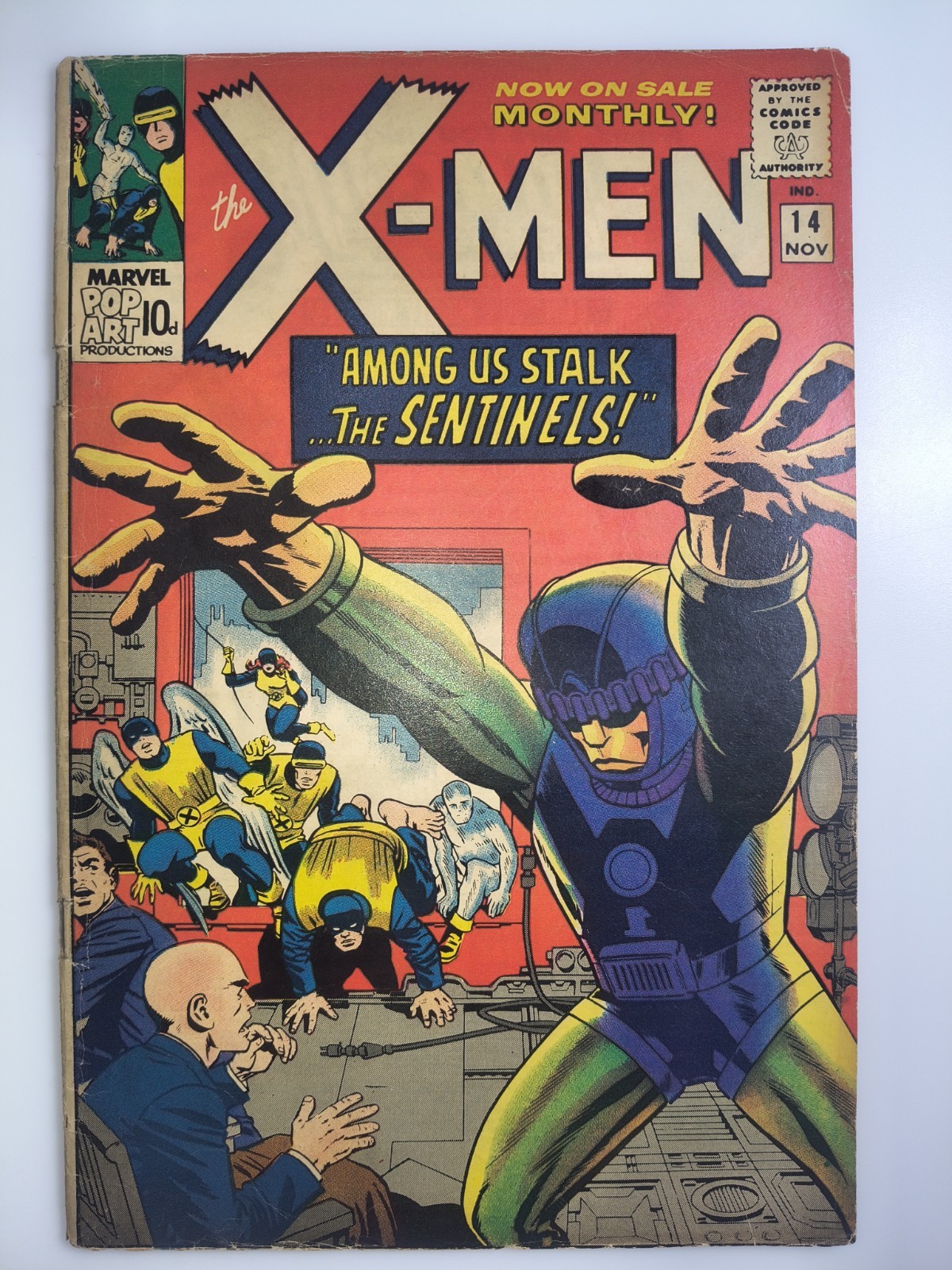 X-Men #14 High Grade 1st App. Sentinels Silver Age Marvel Comic 1965 FN VF 7.0
