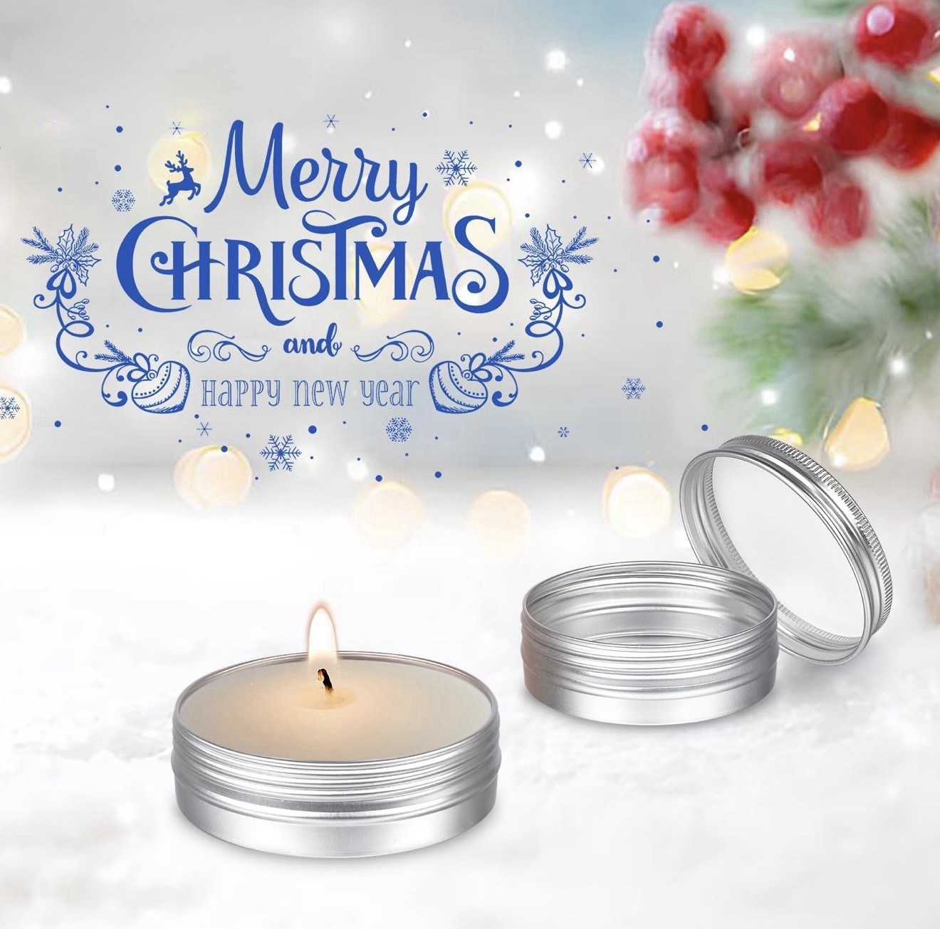 24Pack 2oz Metal round Tins Aluminum Tin Can Containers with Screw Lid for Salve
