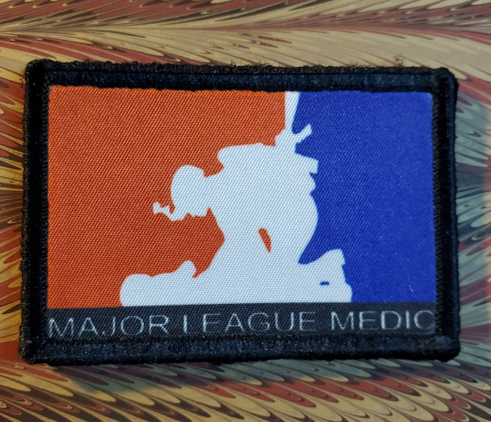 Subdued Major League Medic Morale Patch Tactical Military Army Hook Badge USA