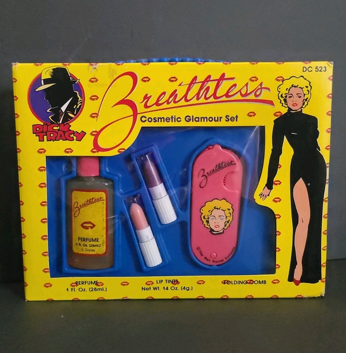 Vintage MADONNA Disney Dick Tracy Breathless Mahoney Cosmetic Glamour Set DC 523