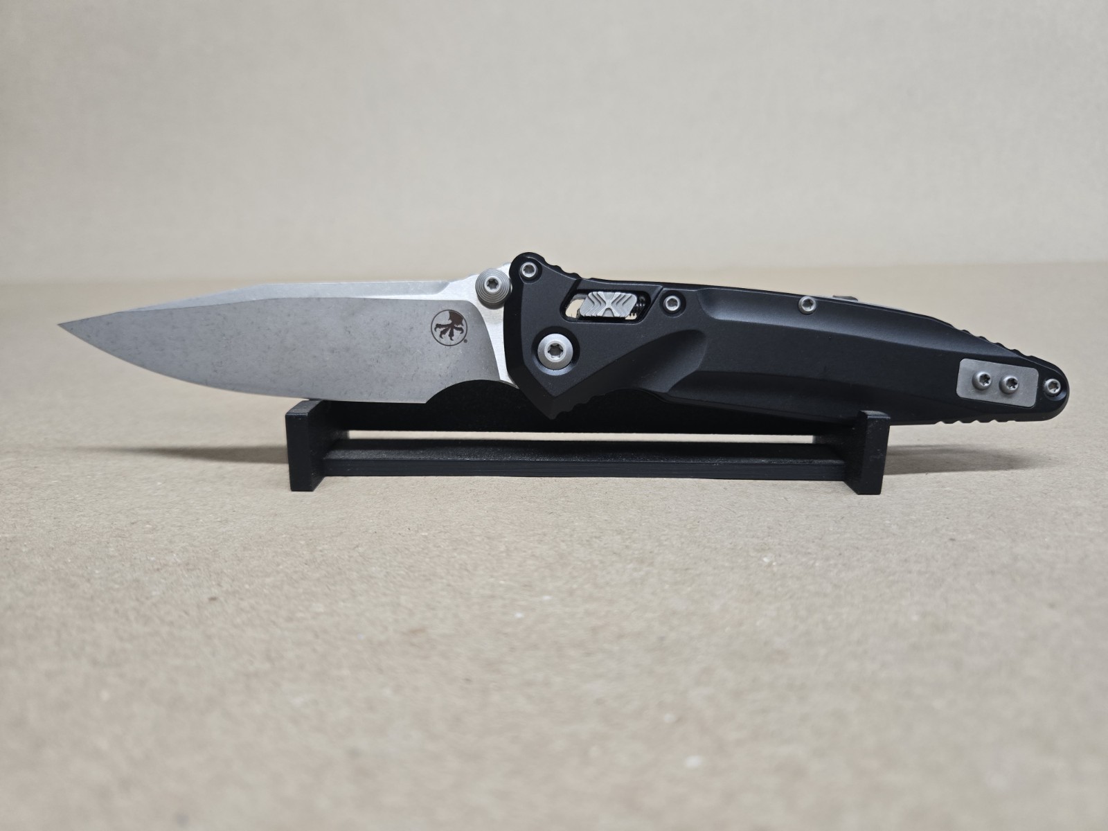 Microtech Socom Delta Ram-Lok, Black Aluminum, 4″ Apocalyptic USED