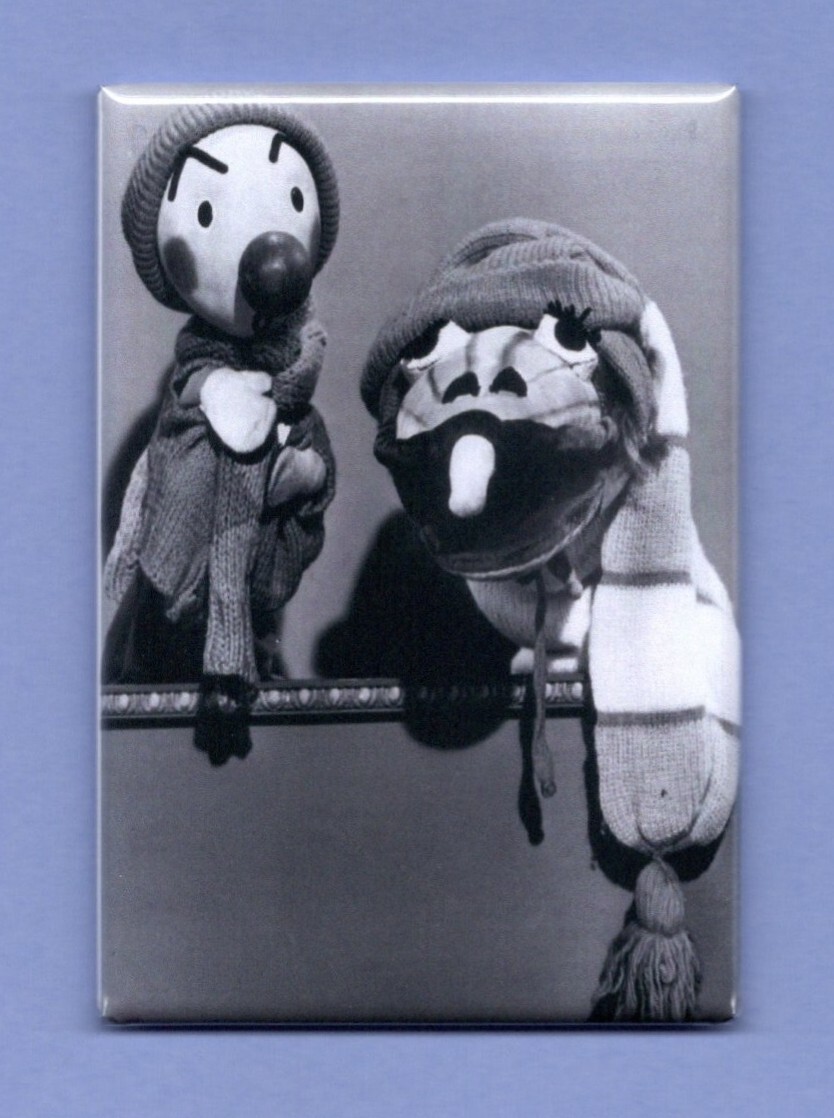 KUKLA FRAN AND OLLIE *2X3 FRIDGE MAGNET* TV SHOW PUPPETS ALLISON COMEDY AD LIB