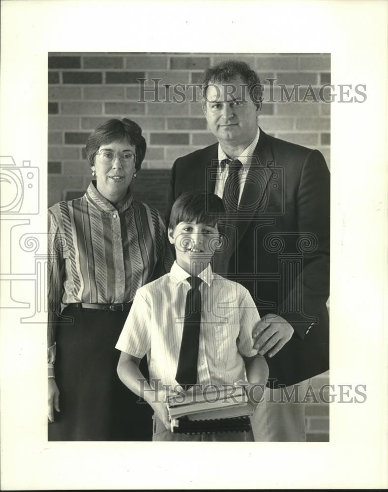 1985 Press Photo Douglas Fisher, 3rd in Mississippi Math League test Louisiana