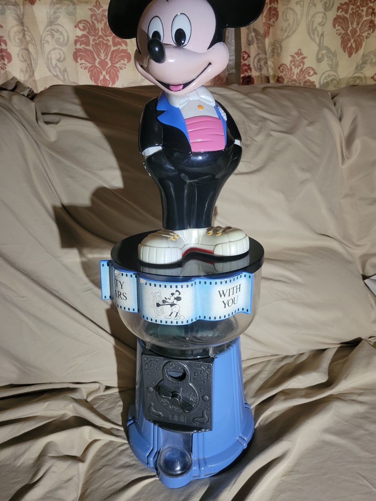 Superior Toys Disney Mickey Mouse Gumball Machine 1988 60th Anniversary Vintage