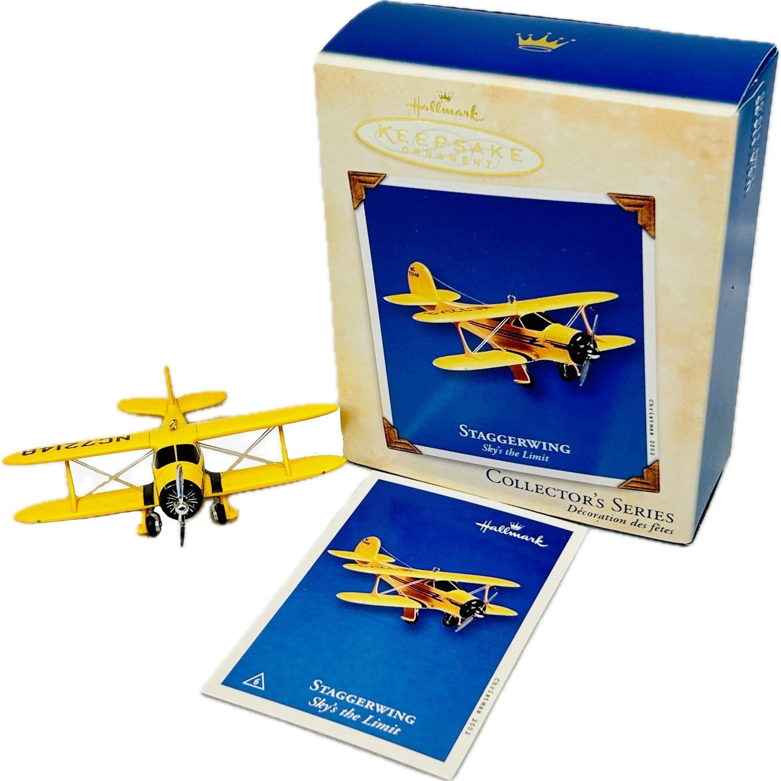 Hallmark STAGGERWING Keepsake Ornament 2002 Sky’s the Limit Series #6