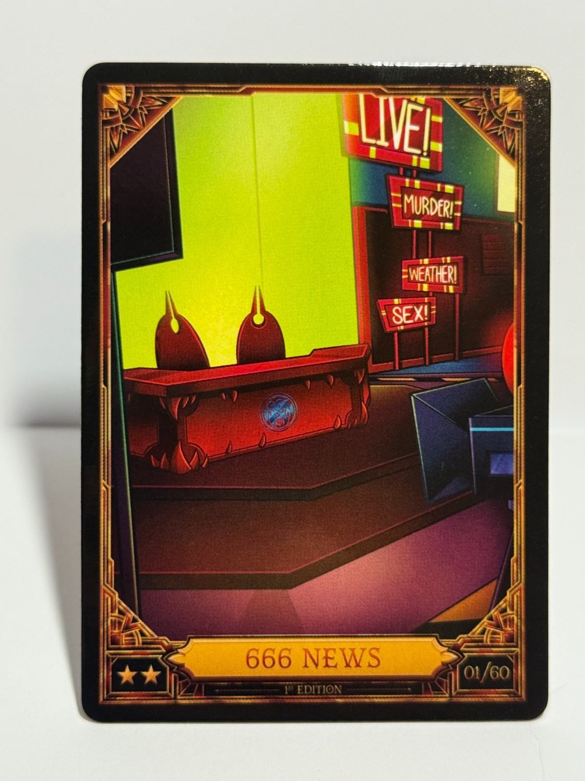 Hazbin Hotel Trading Card Season 2- 666 News 01/60 NF 1st Edition