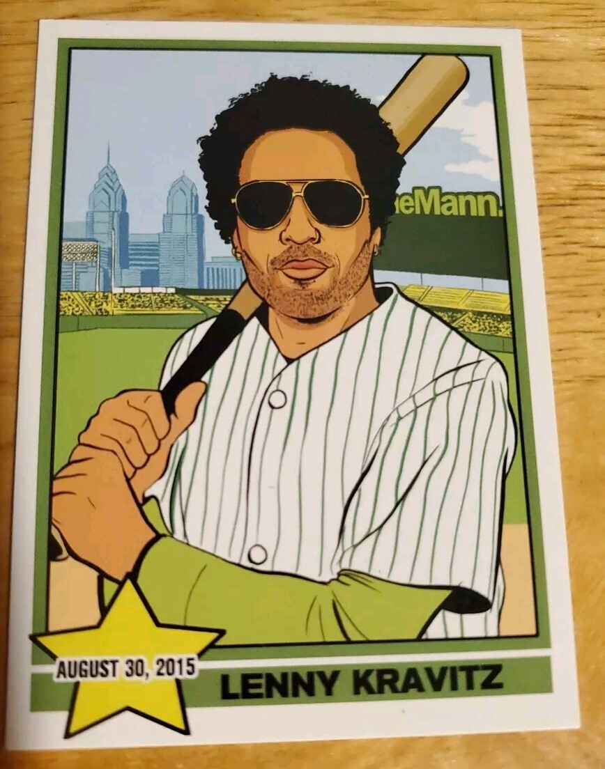 LENNY KRAVITZ CONCERT TOUR 2015 MANN MUSIC CENTER PHILADELPHIA TRADING CARD