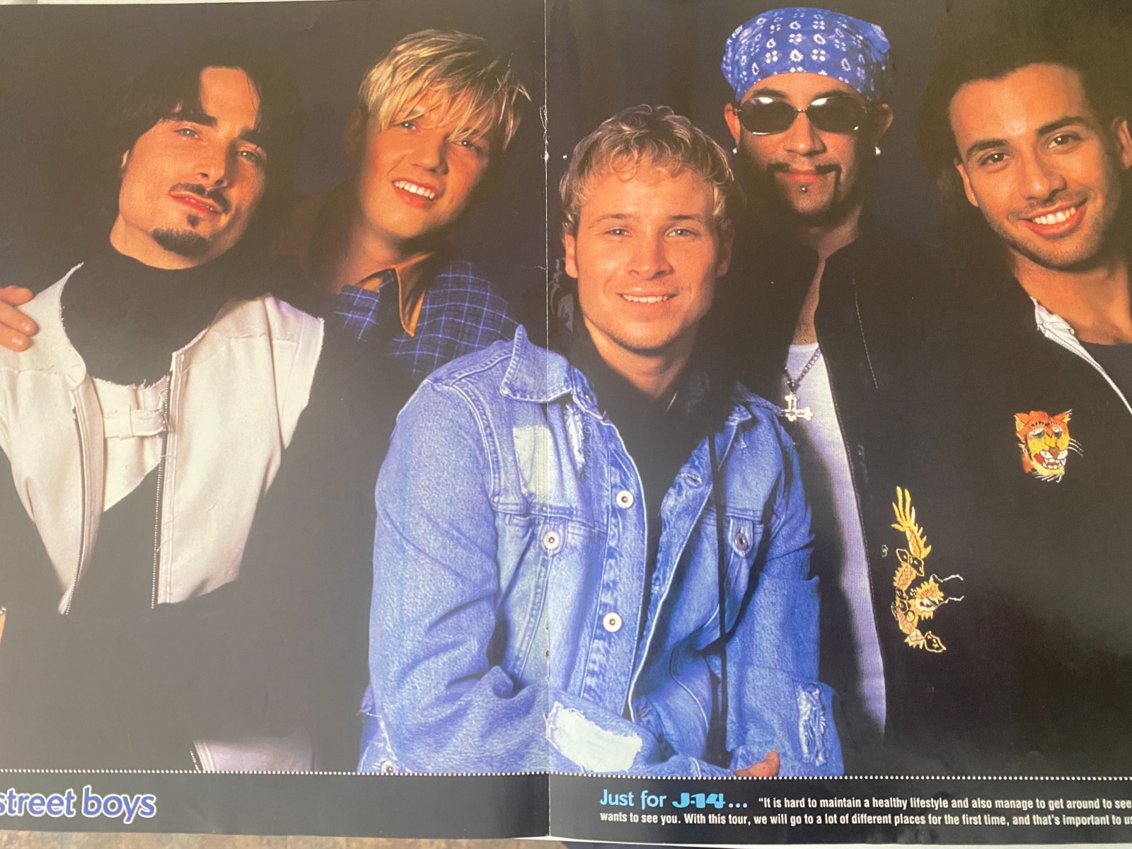 Backstreet Boys, Two Page Vintage Centerfold Poster
