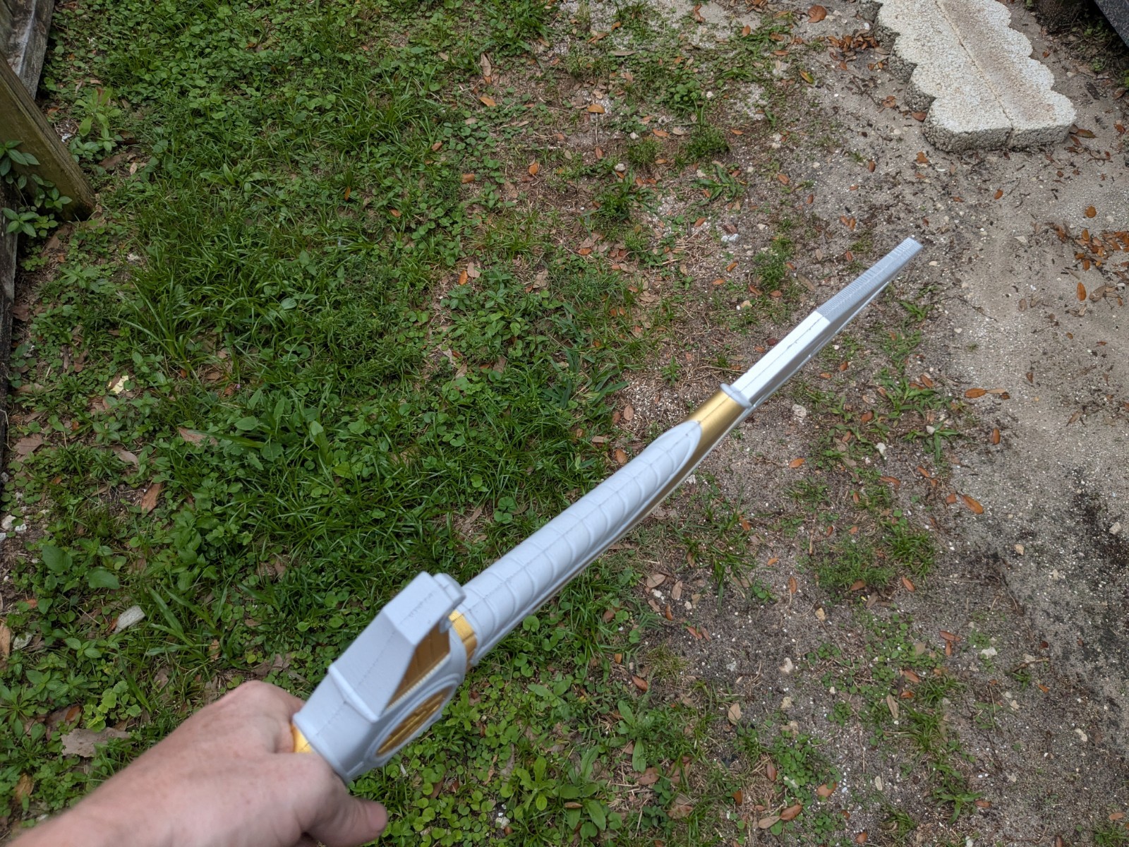 Polyurethane Foam Mighty Morphin Power Rangers White Ranger Tiger Saber Saba