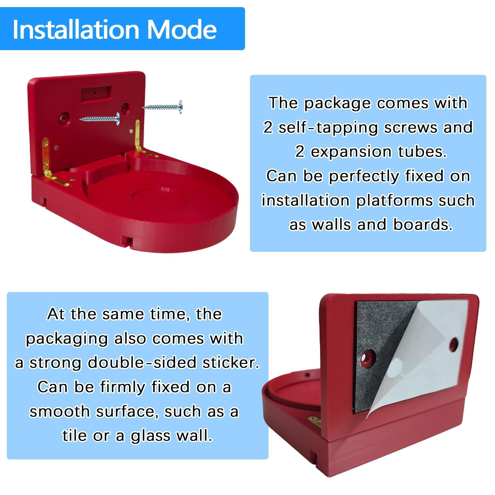 Wall Mount First Aid Equipment | Choking Rescue Device Holder | High-Visibility
