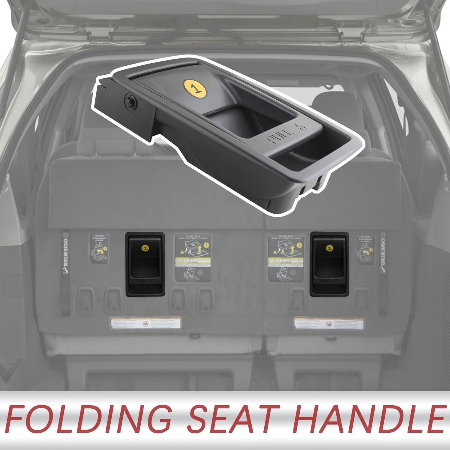 Folding Seat Latch Release Handle | Compatible with 11-20 Toyota Sienna Replaces