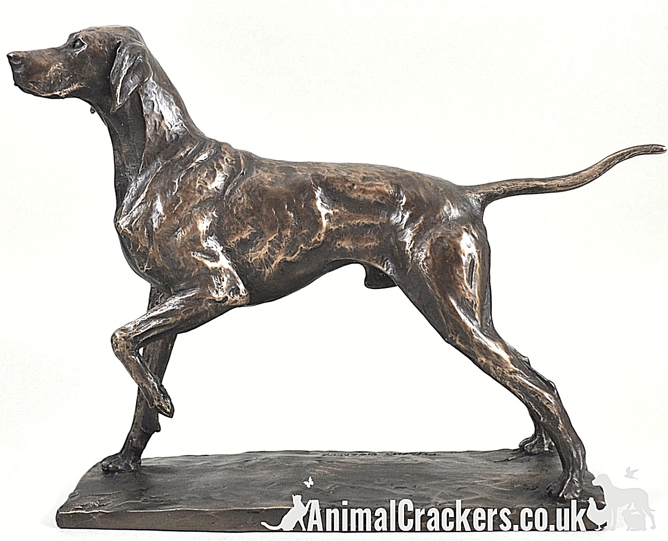 David Geenty Pointer Cold Cast Bronze ornament figurine sculpture collectable