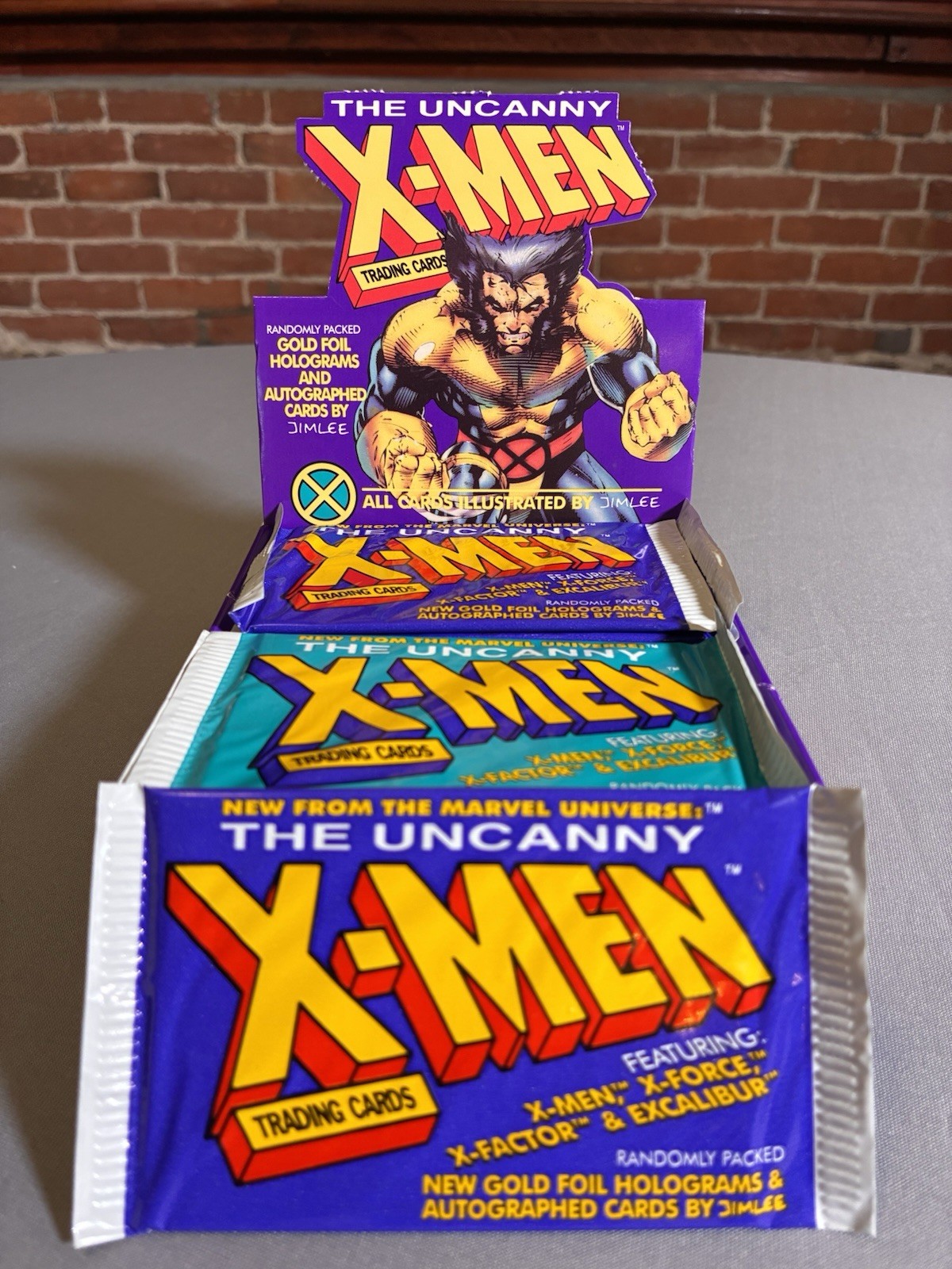 1992 X-Men Sealed Pack x 1 Impel Jim Lee Art Hologram Chase FREE SHIPPING