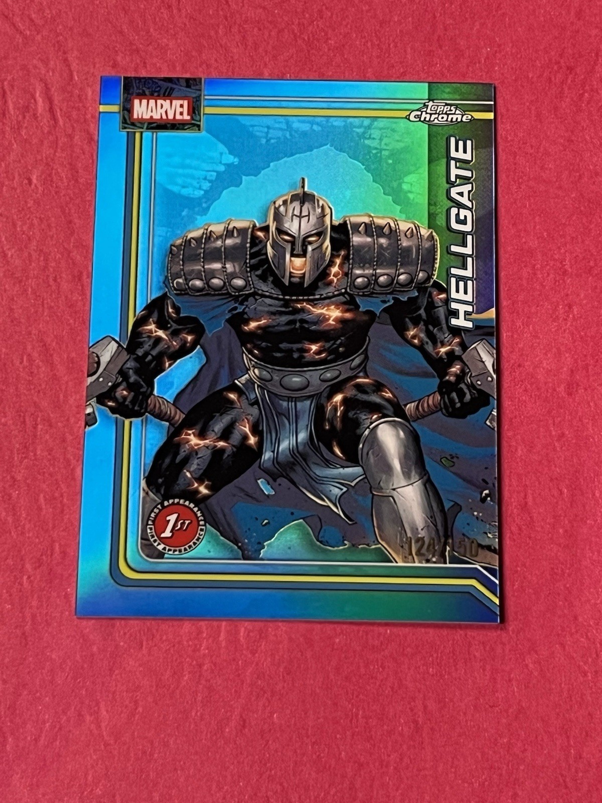 2026 Topps Chrome Marvel True Blue Hellgate Debut! 124/150