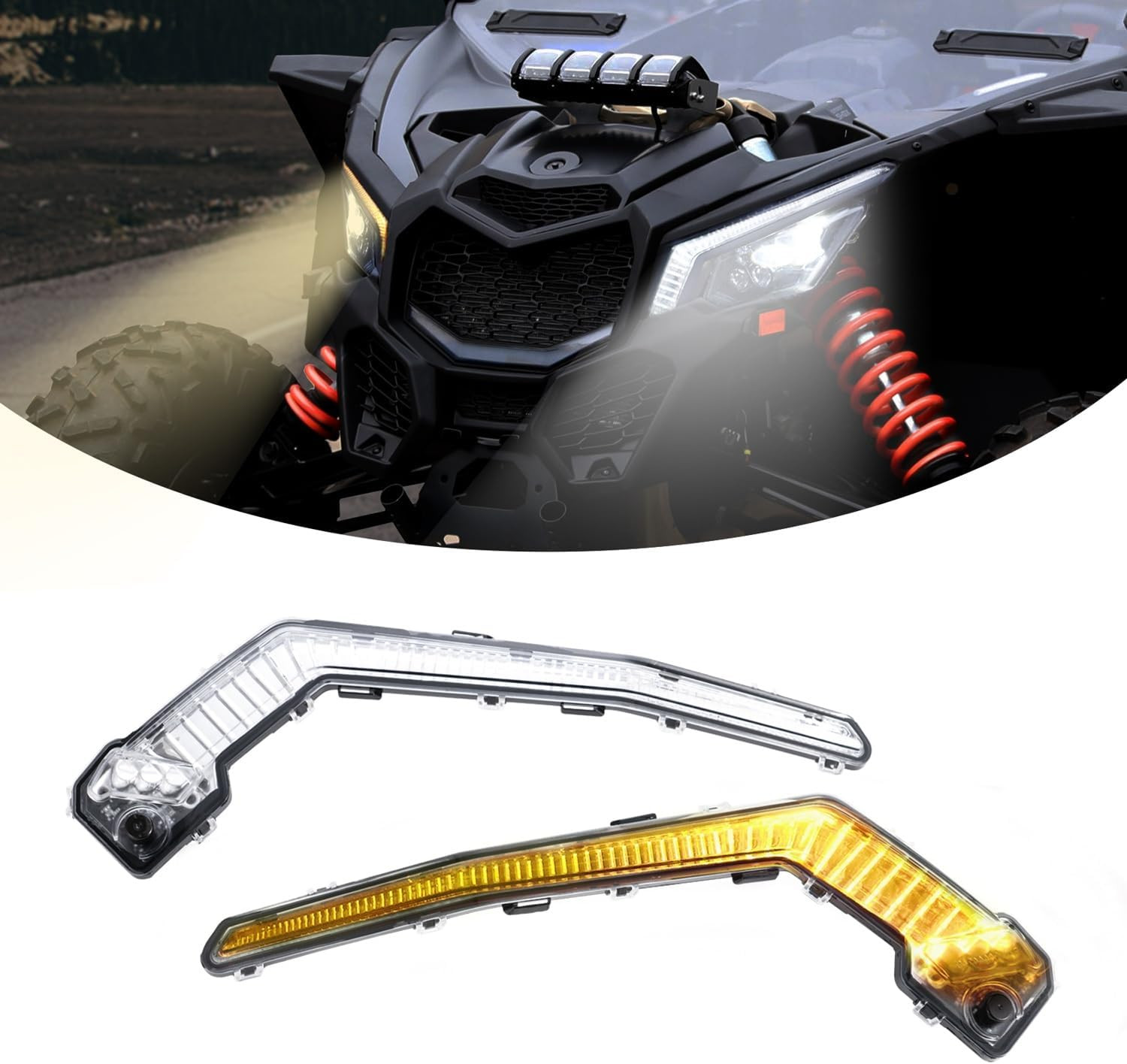 Fang Lights for 2017-2026 Can-Am Maverick X3/ Max Accessories, OEM Replacement #