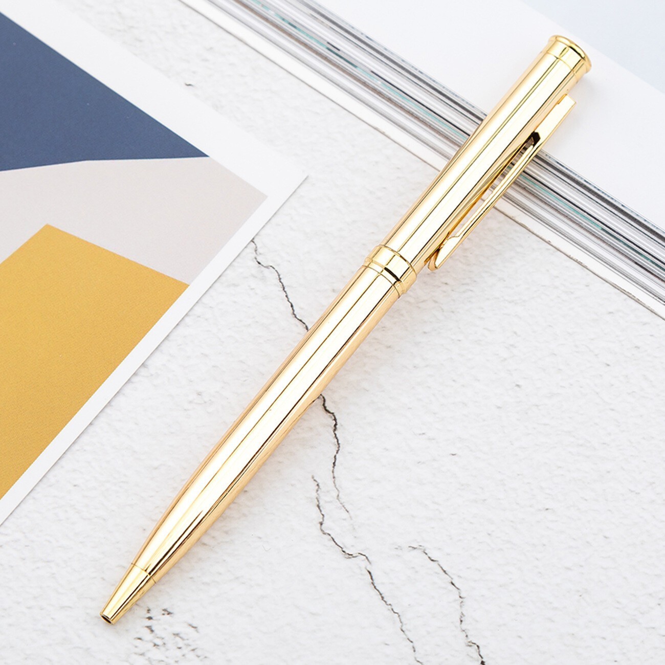 Luxury Metal Ballpoint Signature Ball Point Writing Pens School Office Colorful
