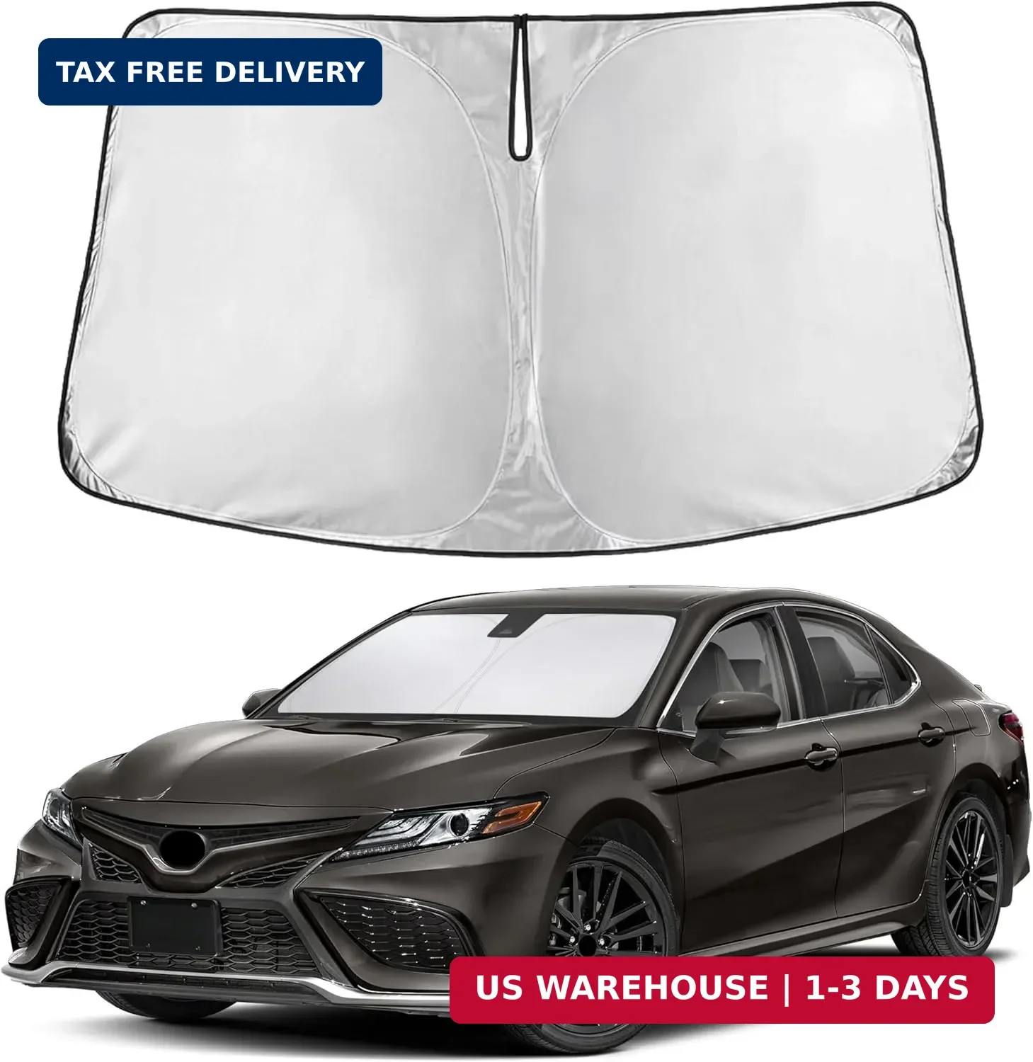 EcoNour Windshield Sunshade Compatible for Toyota Camry 2018-2022 2023 2024, LE,