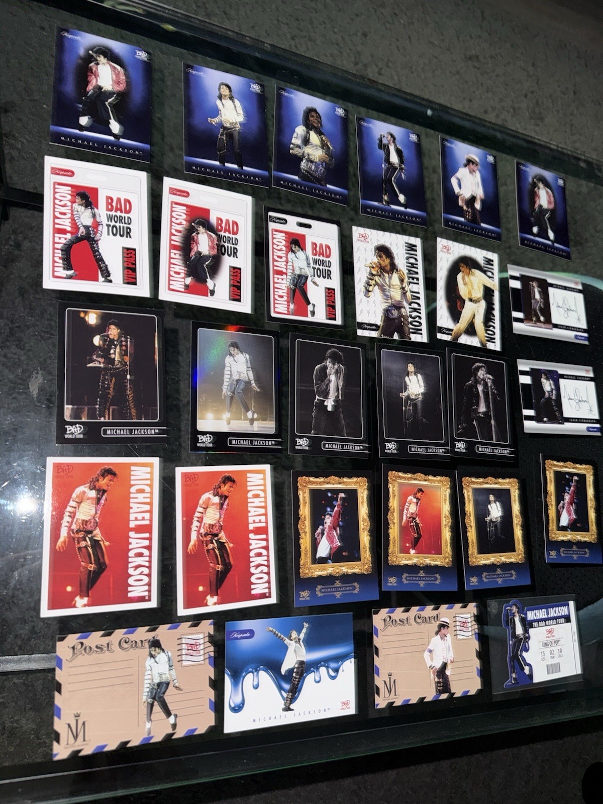 2025 Keepsake Michael Jackson BAD World Tour Lot Of 28 Insert/Short Print Cards