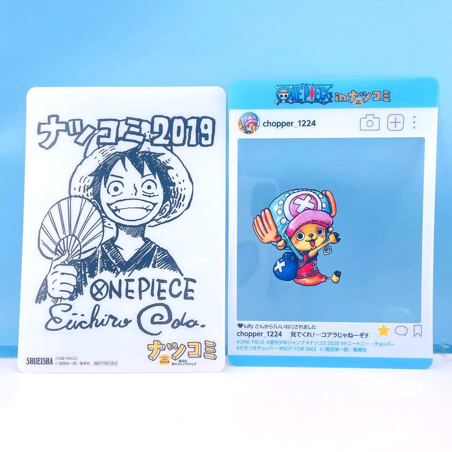 ONE PIECE Luffy Chopper Natsucomi Clear Card 2022 Eiichiro Oda 2sets Japan Rare