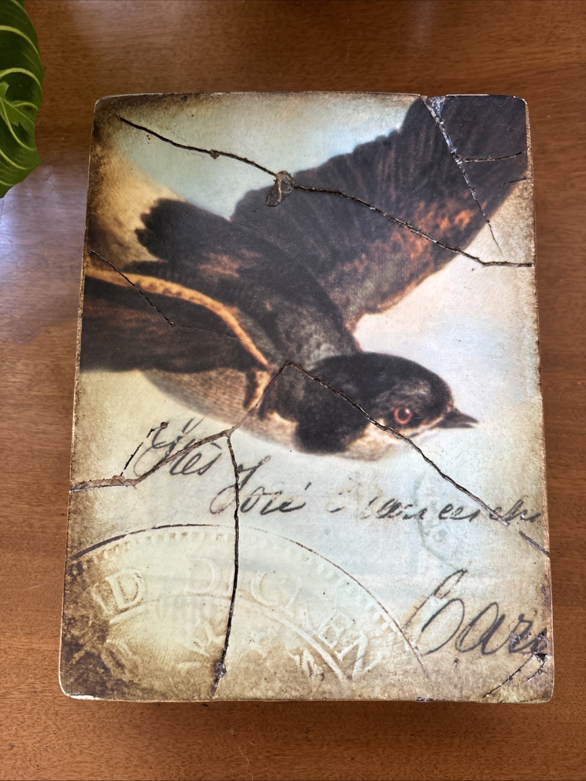 Sid Dickens Memory Block T-118 Bird In Flight RARE Retired Tile