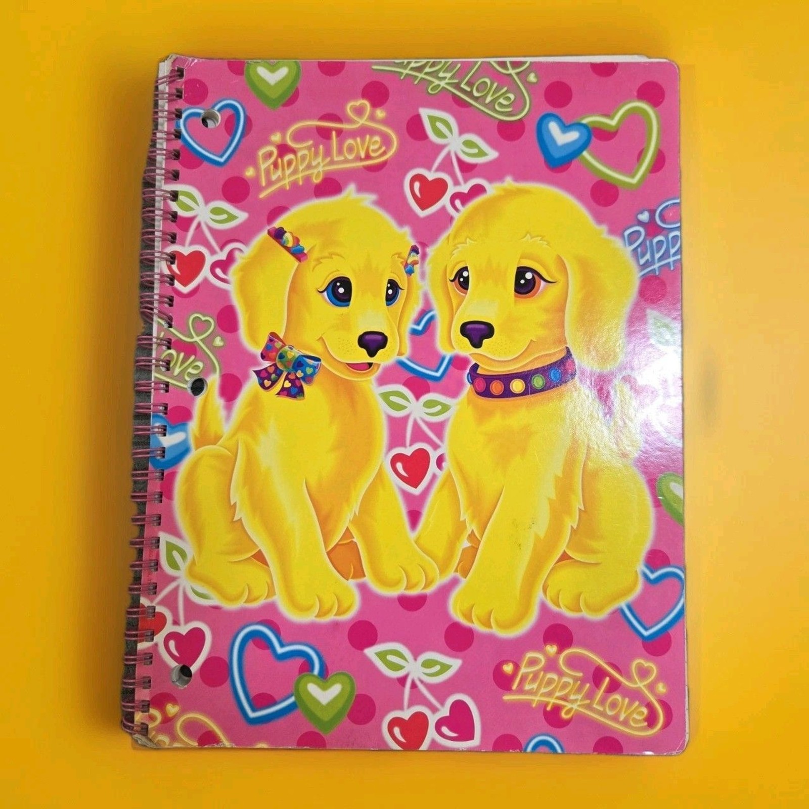 Lisa Frank Puppy Love Spiral Notebook Theme Book No. 962 Y2K Vintage