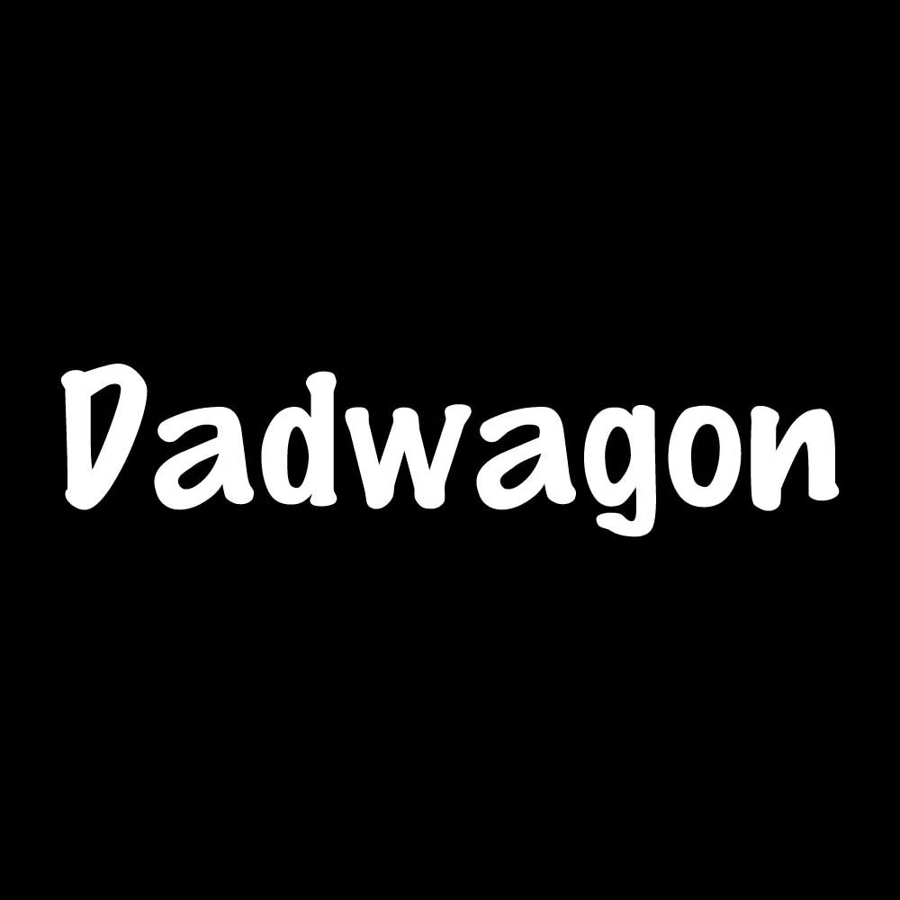 Dadwagon Decal Sticker White Die Cut Vinyl