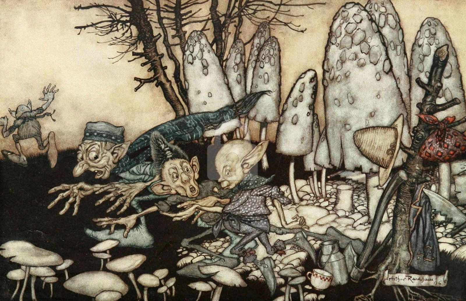 Illus. from Peter Pan 4 (1912) Arthur Rackham *Art Postcard*