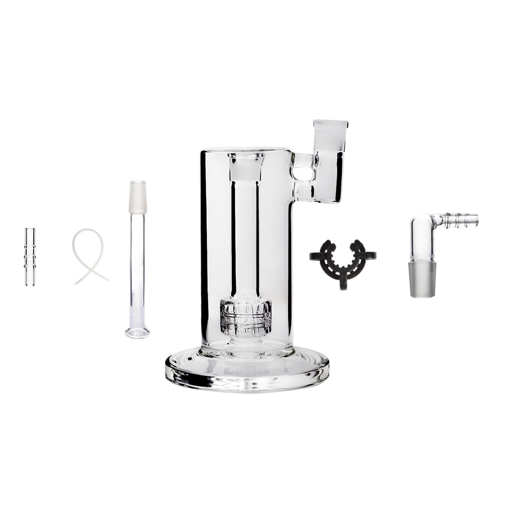 6 in 1 14mm female Mobius bubbler Matrix Perc Sidecar Water pipe Glass bong