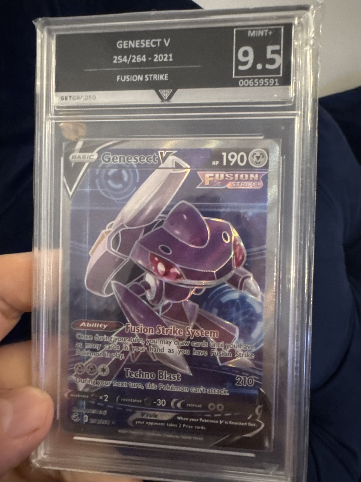 Genesect V 254/264 Full Art 9 Mint