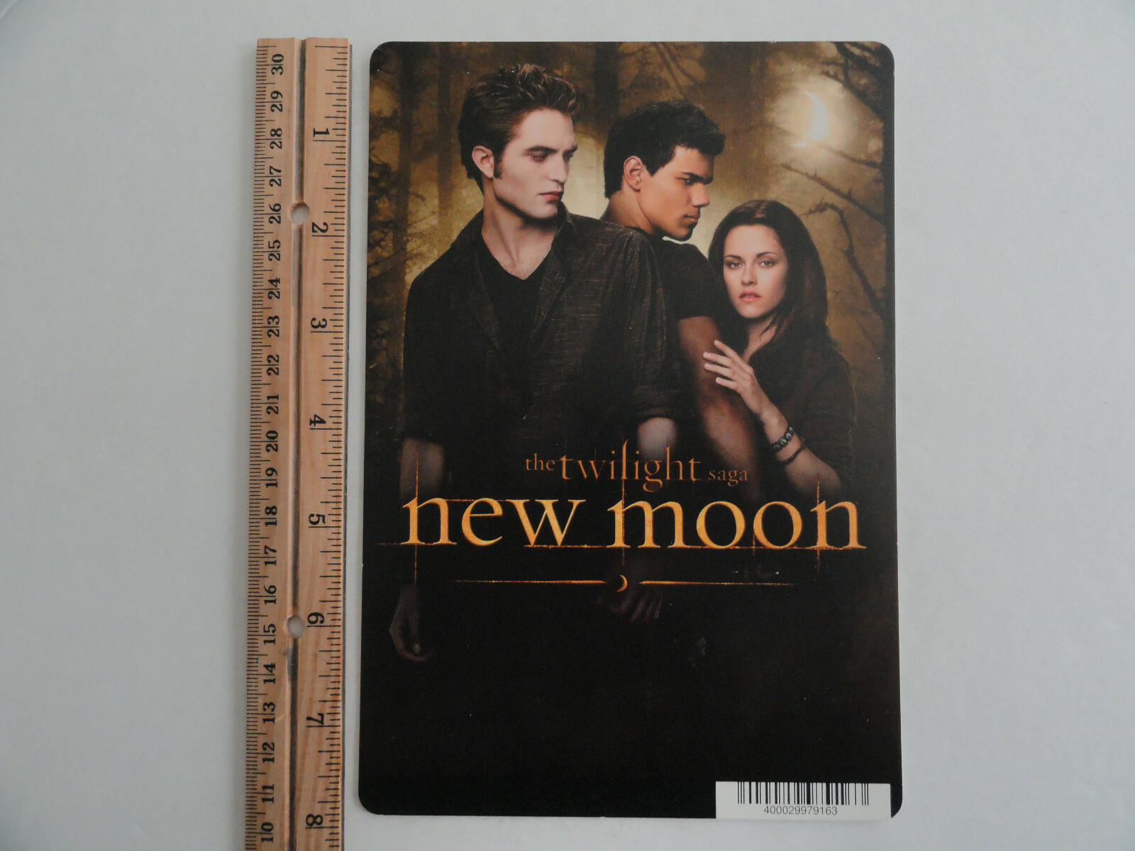 THE TWILIGHT SAGA: NEW MOON – BLOCKBUSTER VIDEO BACKER CARD 5″X8″ – NO MOVIE