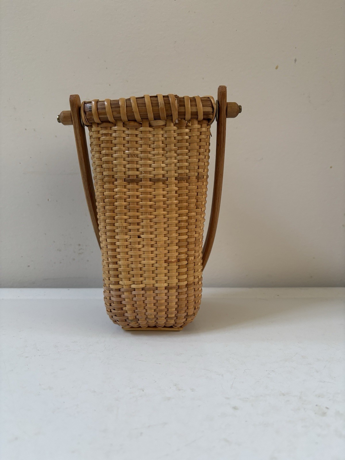 Nantucket basket flat back for door, wall or freestanding nautical decor